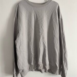 H&M Men's Crewneck Sweatshirt in Light Gray